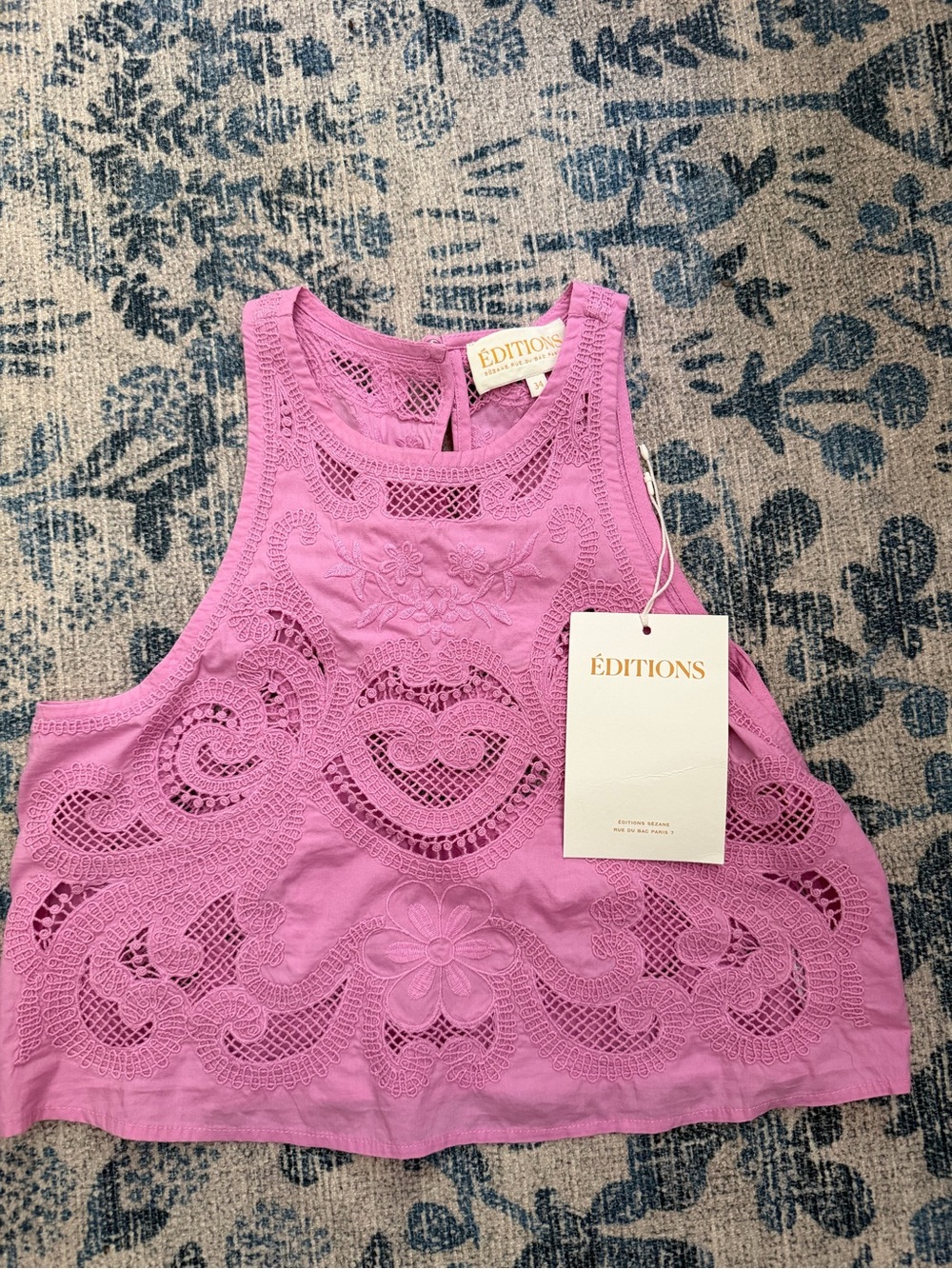 SÉZANE Editions Unanna Top lilac SIZE 2(34) NWT - Picture 3 of 7